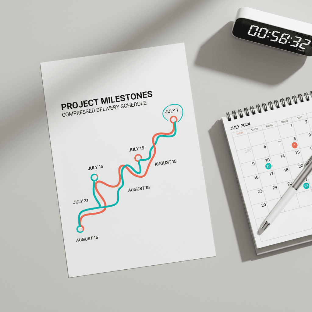 Project timeline and delivery schedule documentation